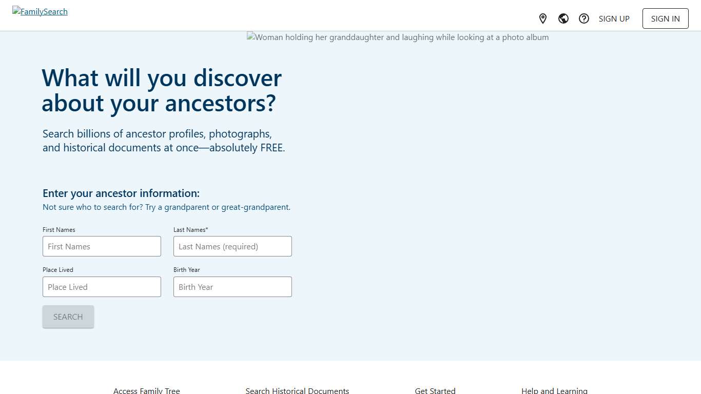 Find your family. Free Genealogy Archives